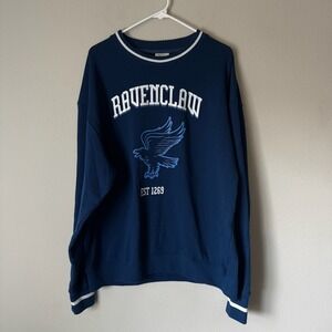 Universal Studios Japan Harry Potter Ravenclaw Sweatshirt Navy Blue Mens Large